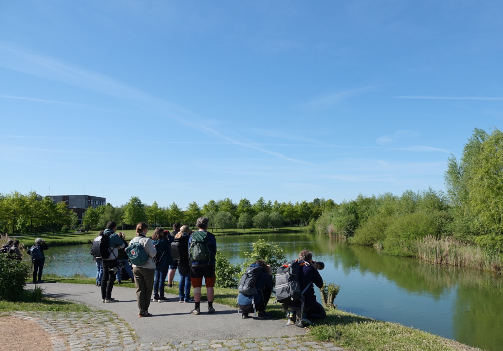 Birder*innen am Bogensee