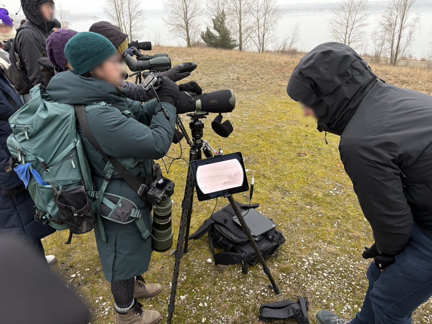 The future is now! “Public Viewing” beim Birding-Treff.